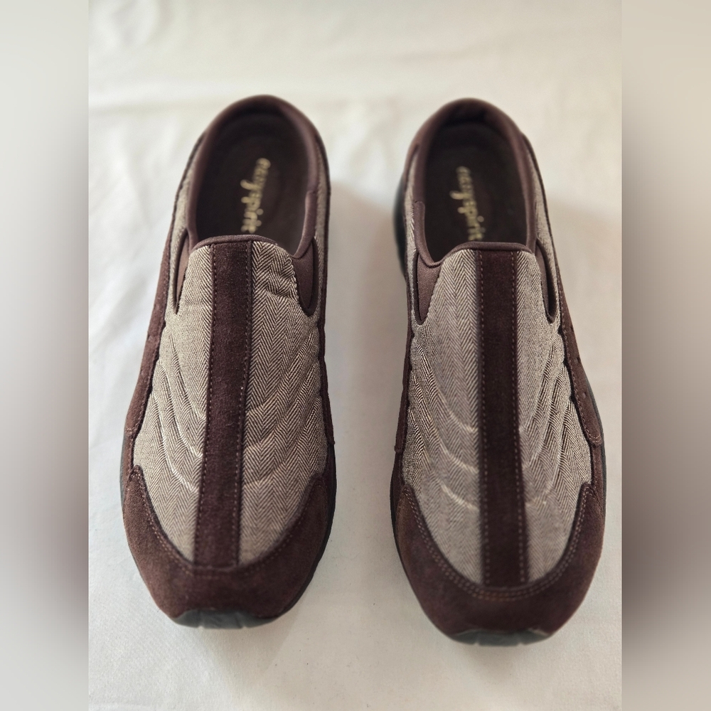 Easy Spirit Trackworks Womens Size 11M  Leather Textile Comfort Shoes Slip On